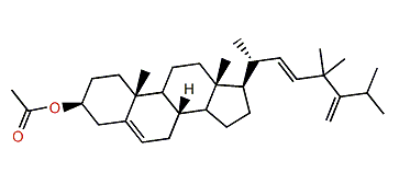(22E)-24,24,26,26-Tetramethylcholesta-5,22,25(27)-trien-3b-ol acetate